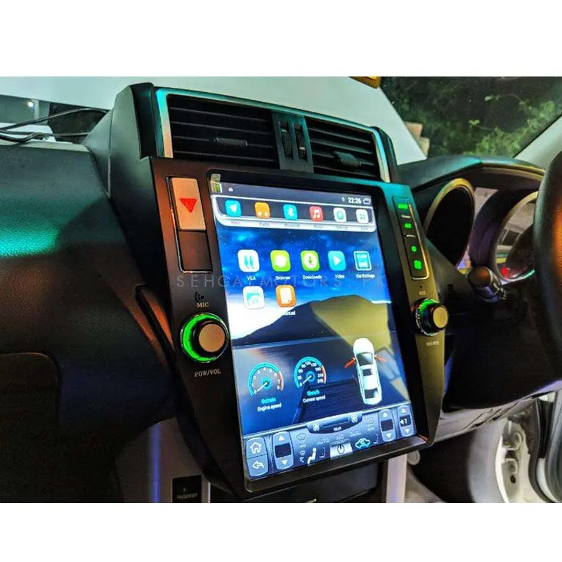 Toyota Prado Tesla Lcd Black 11 Inches 2010-2013 2010 - 2013 - Ips Display Multimedia System Android 2