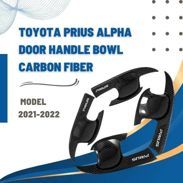 Toyota Prius Alpha Door Handle Bowl Carbon Fiber - Model 2021-2022 1