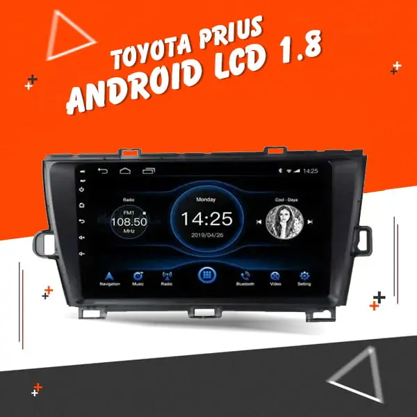 Toyota Prius Android Lcd 1.8 Silver 10 Inches - 2009-2015 1