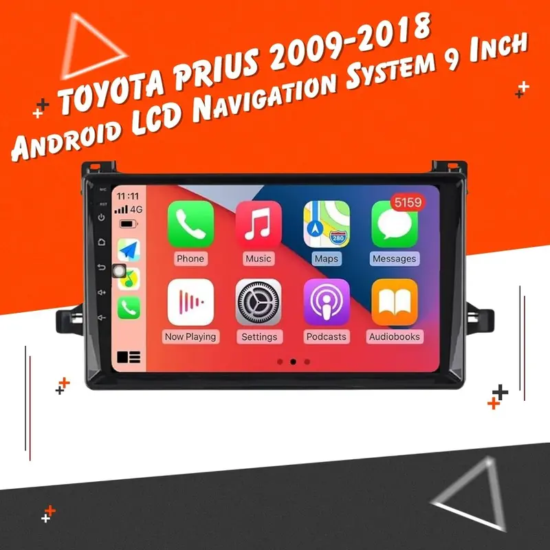 Toyota Prius Android Lcd Black 9 Inches - Model 2009-2018 2009 - 2018 1