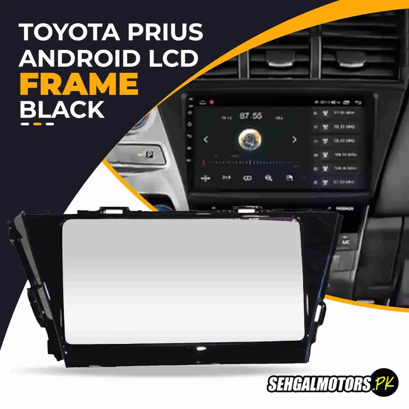 Toyota Prius Android Lcd Frame With Grip  9 Inches 2009 - 2018 - - Glossy Black 1