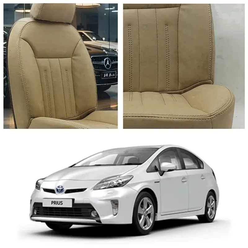 Toyota Prius Audi Design Beige Seat Covers 2009 - 2015 1