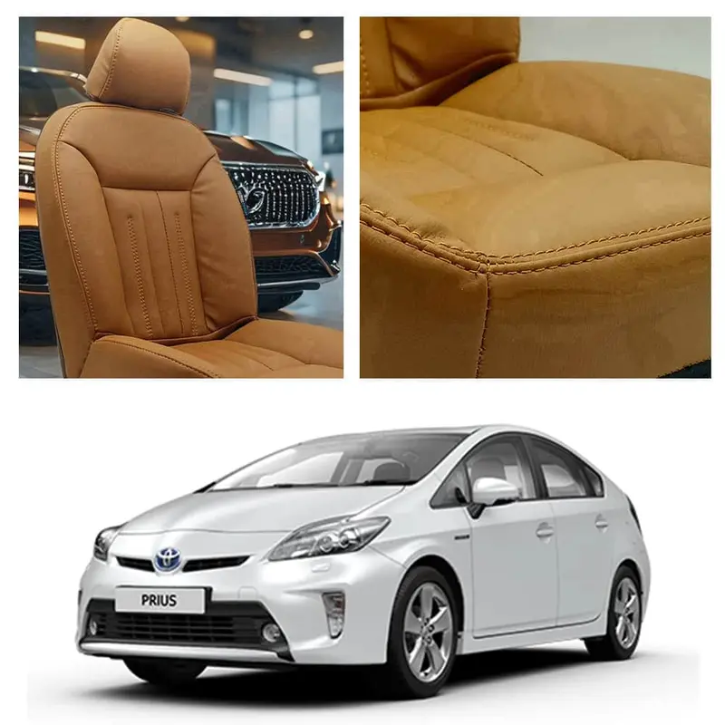 Toyota Prius Audi Design Brown Seat Covers 2009-2015 1