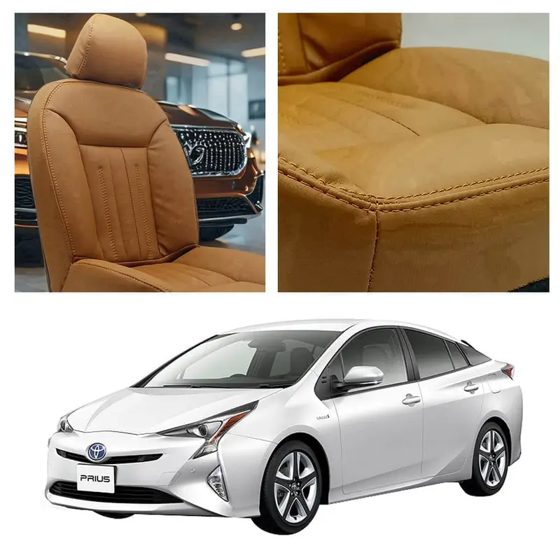 Toyota Prius Audi Design Brown Seat Covers 2016-2018 1