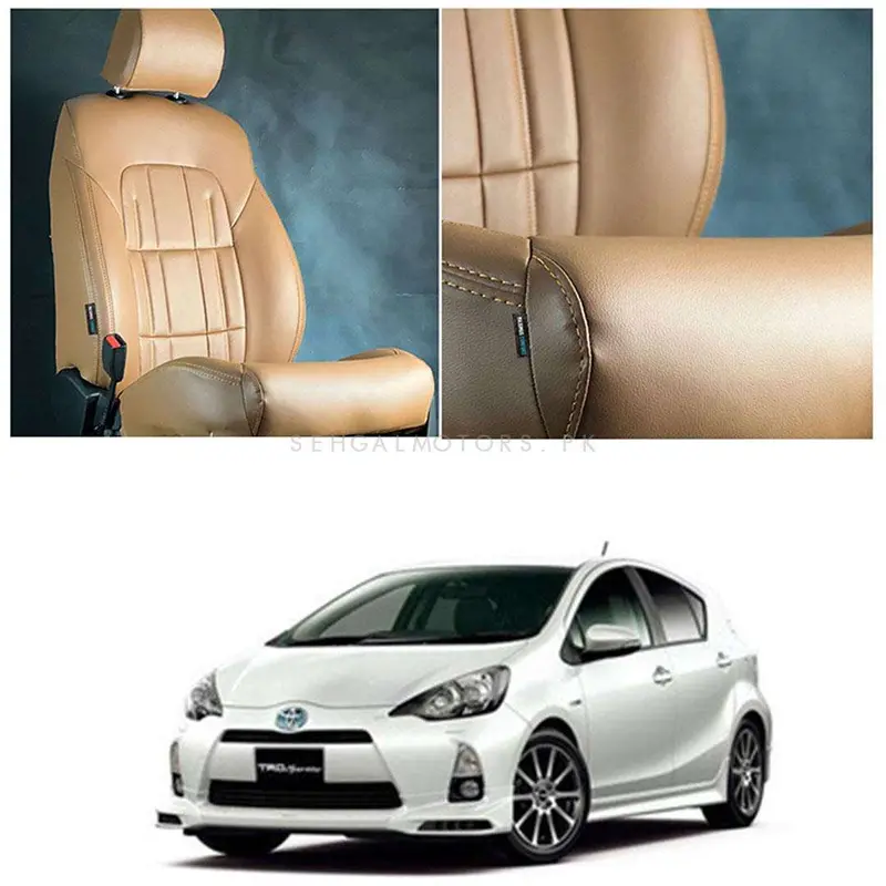 Toyota Prius Audi Style Brown Brown Seat Covers 2016 - 2018 1