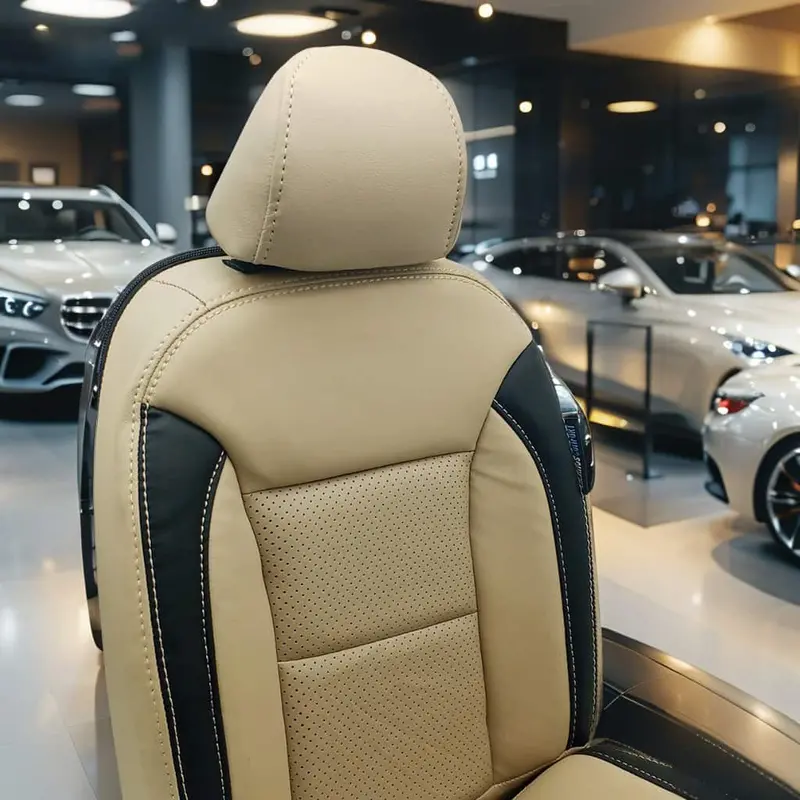 Toyota Prius Breathable Beige Black Seat Covers 2016 - 2018 2