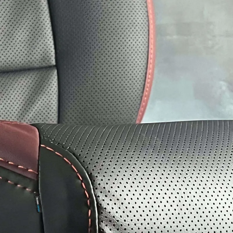 Toyota Prius Breathable Black Red Seat Covers 2016 - 2018 2