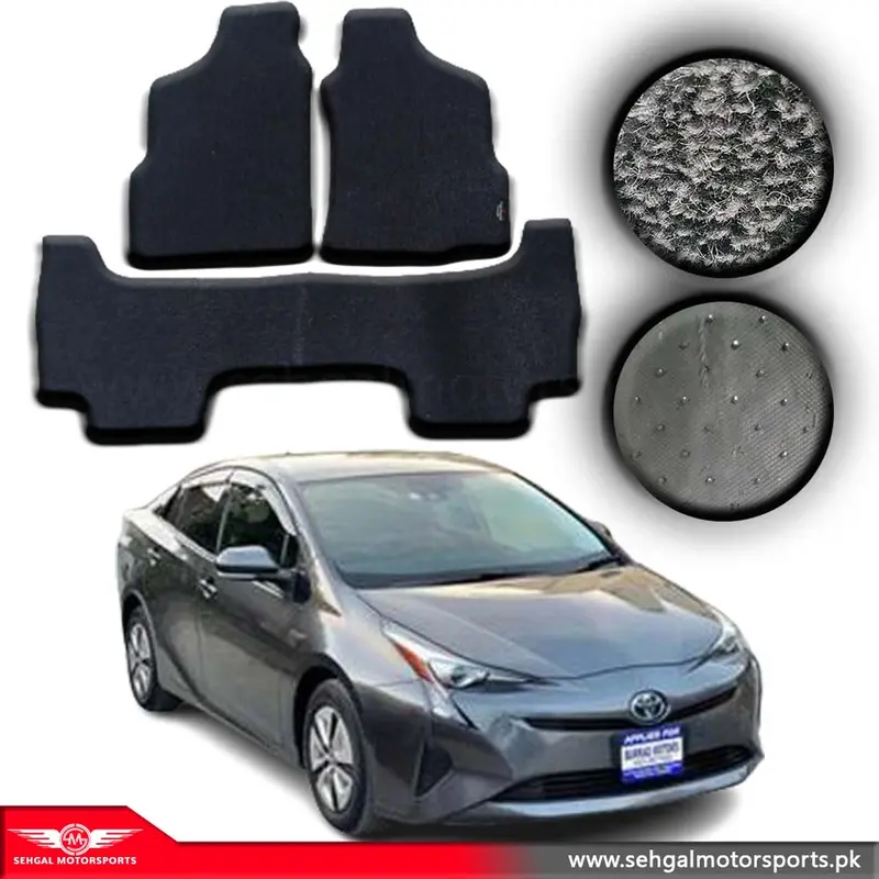 Toyota Prius Carpet Floor Mat Special Black/Gray Model 2016-2020 1