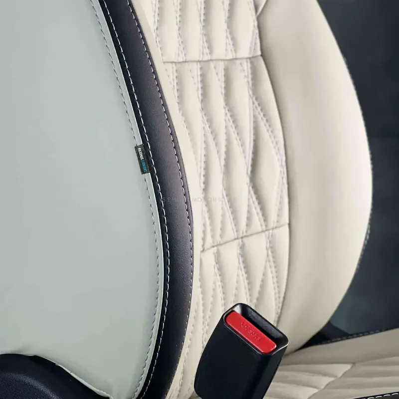 Toyota Prius Diamond Cut Beige Black Seat Covers 2025 - 2026 2