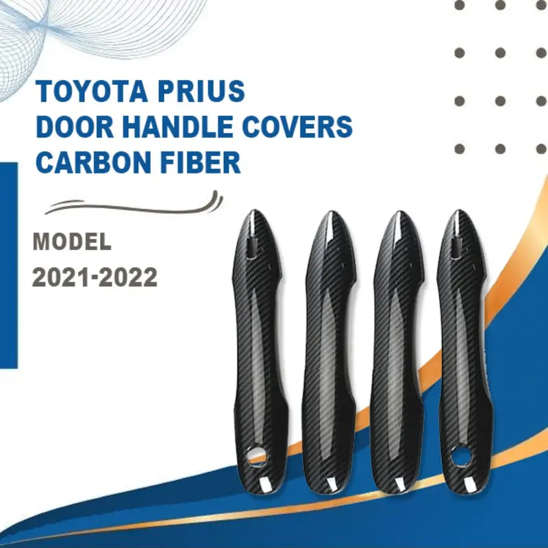 Toyota Prius Door Handle Covers Carbon Fiber - Model 2021-2022 1