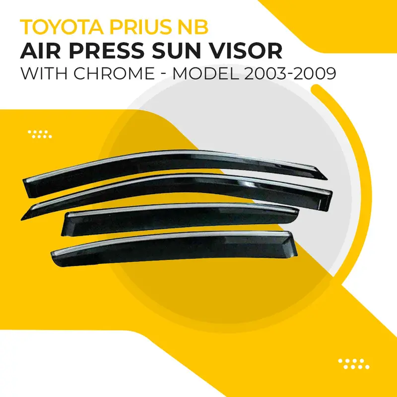 Toyota Prius Nb Air Press Sun Visor With Chrome 2003 - 2009 1