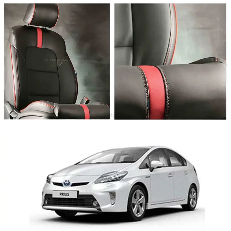 Toyota Prius Type R Black Red Seat Covers 2009 - 2015 1