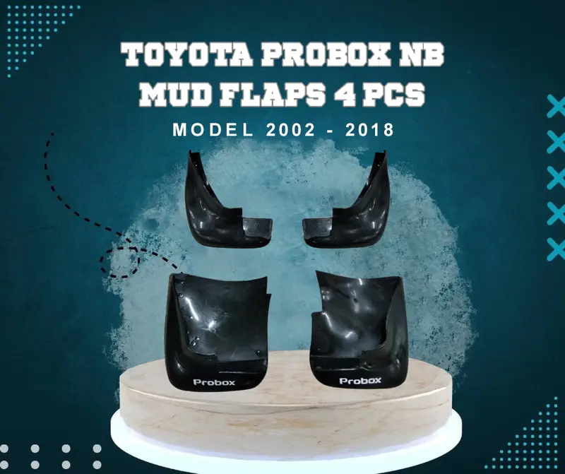 Toyota Probox Mud Flaps 4 Pcs - Model 2002 - 2018 1