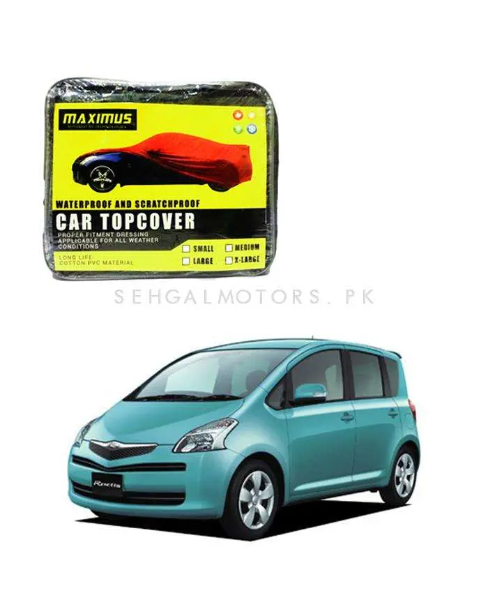 Toyota Ractis Maximus Non Woven Top Cover - Model 2005-2010 - Scratchproof Waterproof 1