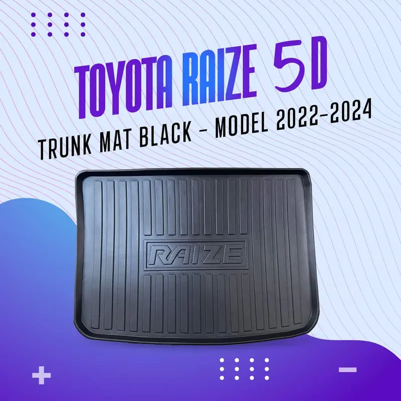 Toyota Raize 5D Tpe Trunk Mat Black 2025 1
