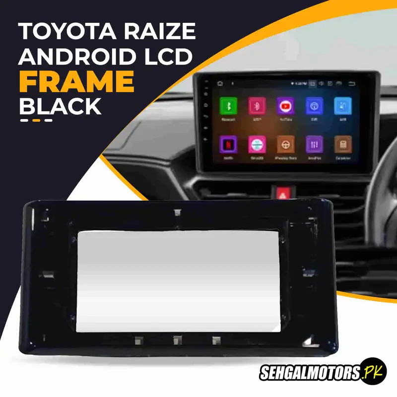 Toyota Raize Android Lcd Frame With Grip Black 10 Inches 2024 - 2025 - 2020-2024 1