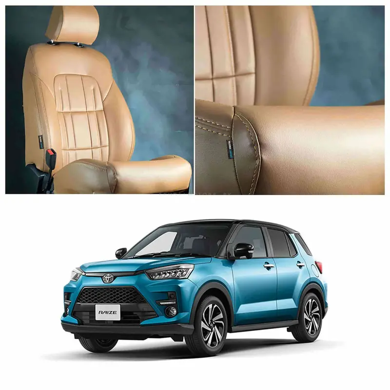 Toyota Raize Audi Style Brown Brown Seat Covers 2024 - 2025 1