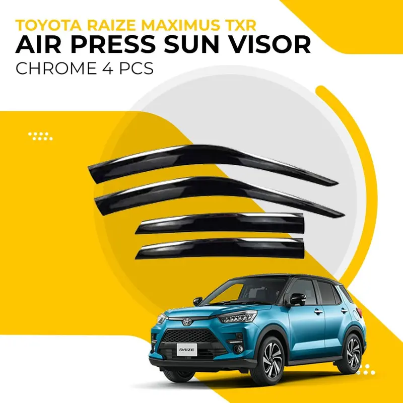 Toyota Raize Maximus Txr Air Press Sun Visor Chrome 4Pcs 2024 - 2026 1