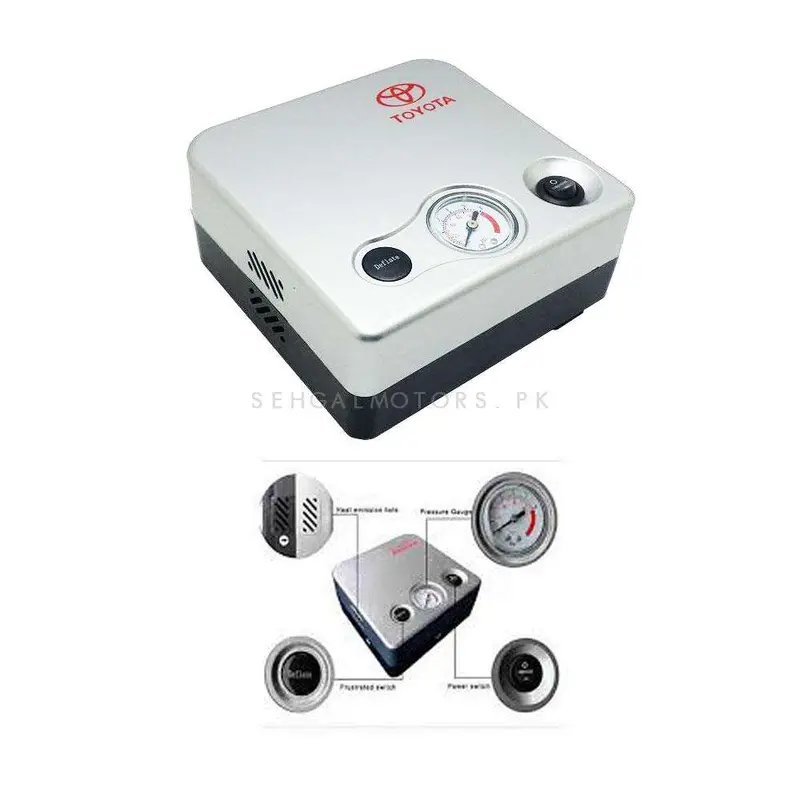Toyota Recommended Analogue Tyre Air Compressor 12V - Tire Air Compressor Inflators 2