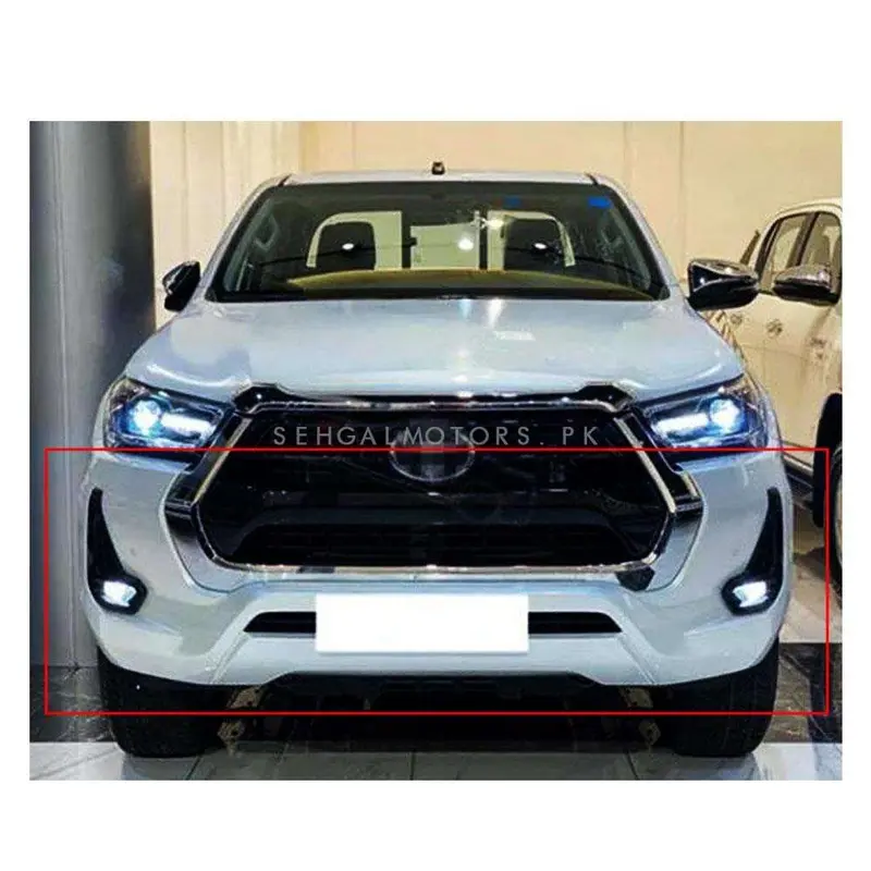 Toyota Revo 2022 Front Bumper (Without Grille) - Fog Lamps | Wiring - Model 2021-2022 1