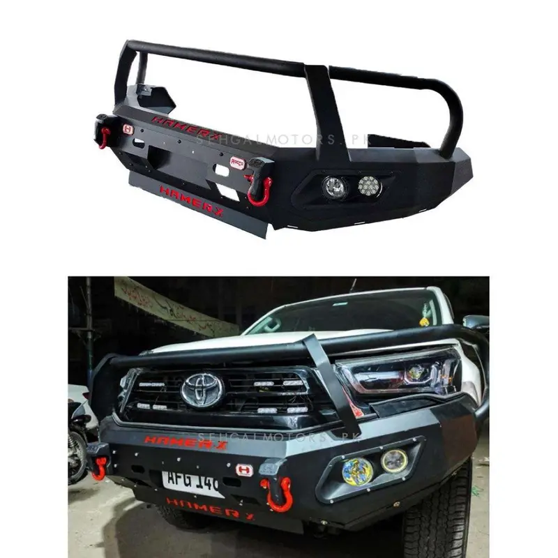 Toyota Revo / Rocco 2022 Hamer Full Bull Bar Double Fog Lamp 2