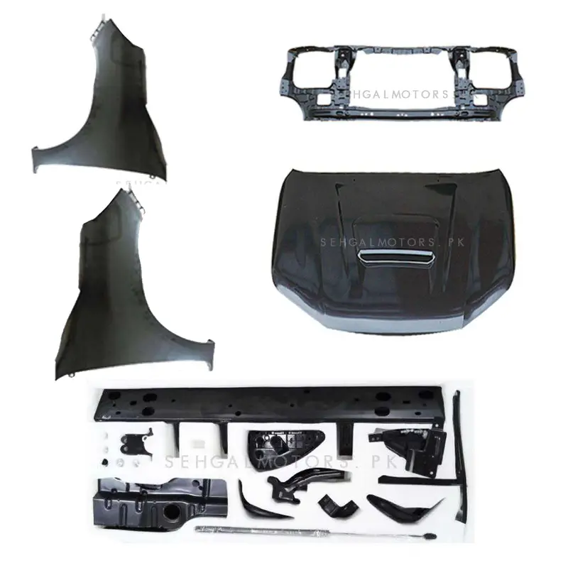 Toyota Vigo 2005 To Revo 2024 Complete Iron Parts - (Bonnet, Right Fender, Left Fender, Bracket, Fittings) 2