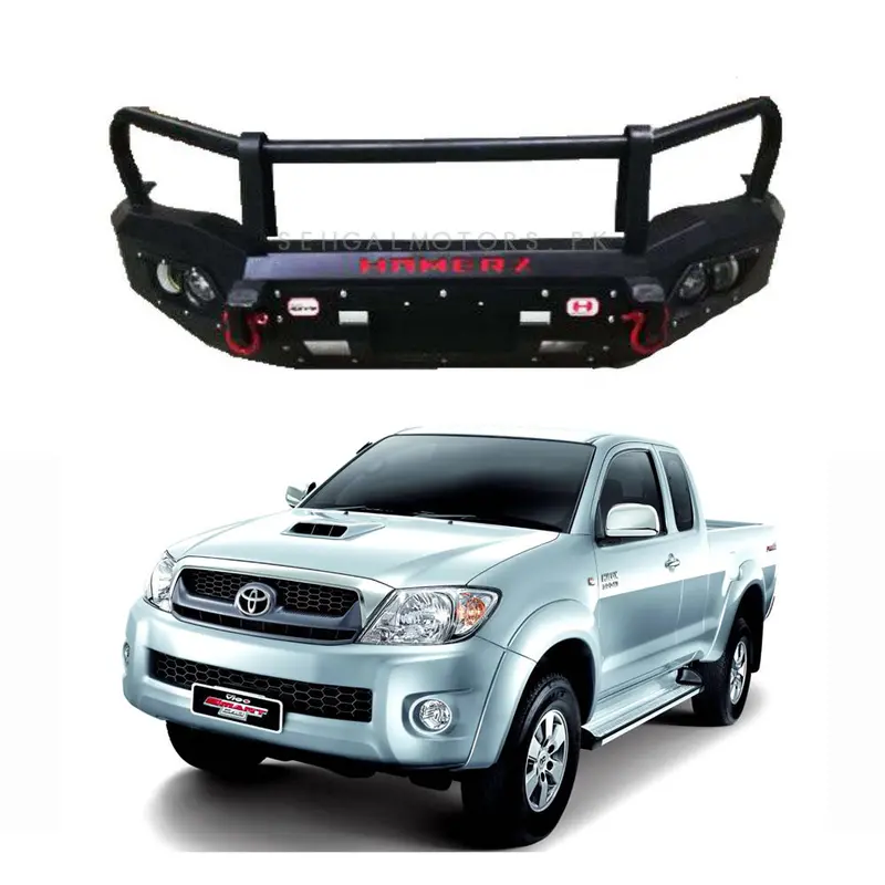 Toyota Vigo 2010 Hamer Full Bull Bar Double Fog Lamp 1
