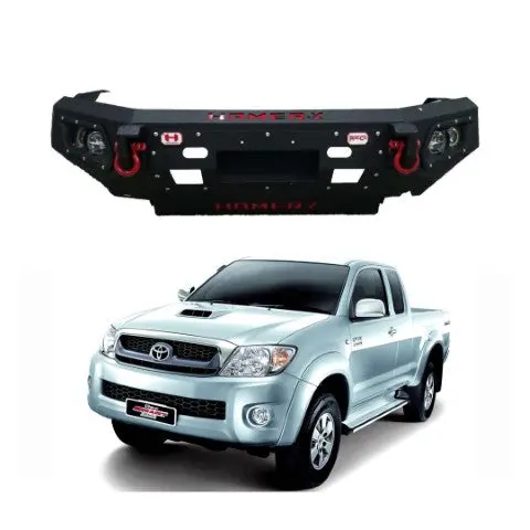 Toyota Vigo 2010 Hamer Half Bull Bar Double Fog Lamp 1