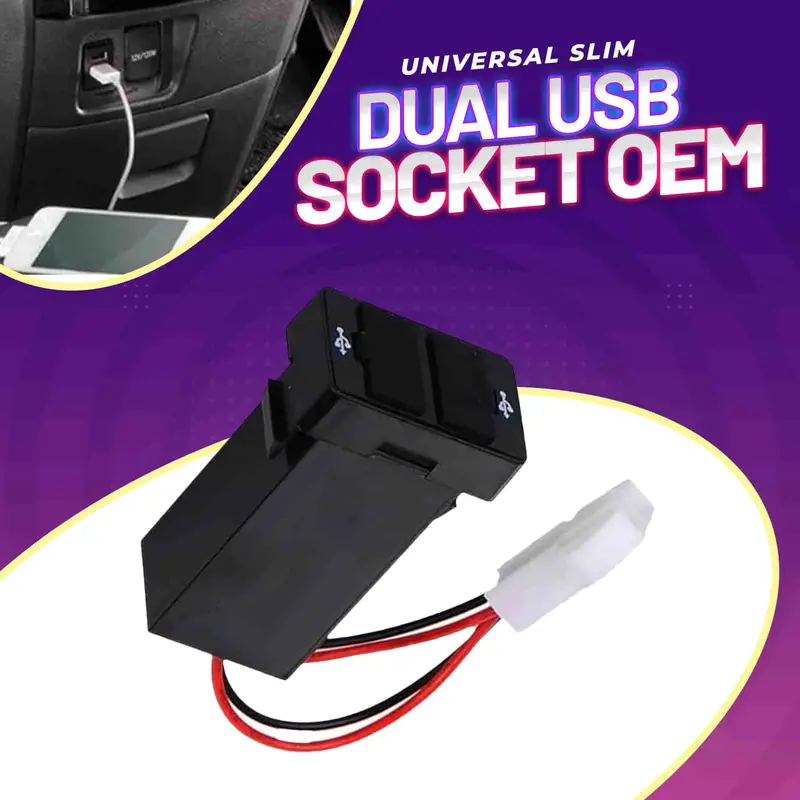Toyota Vigo In-Dash Dual Usb Socket Oem Quality For Car Dashboard 1