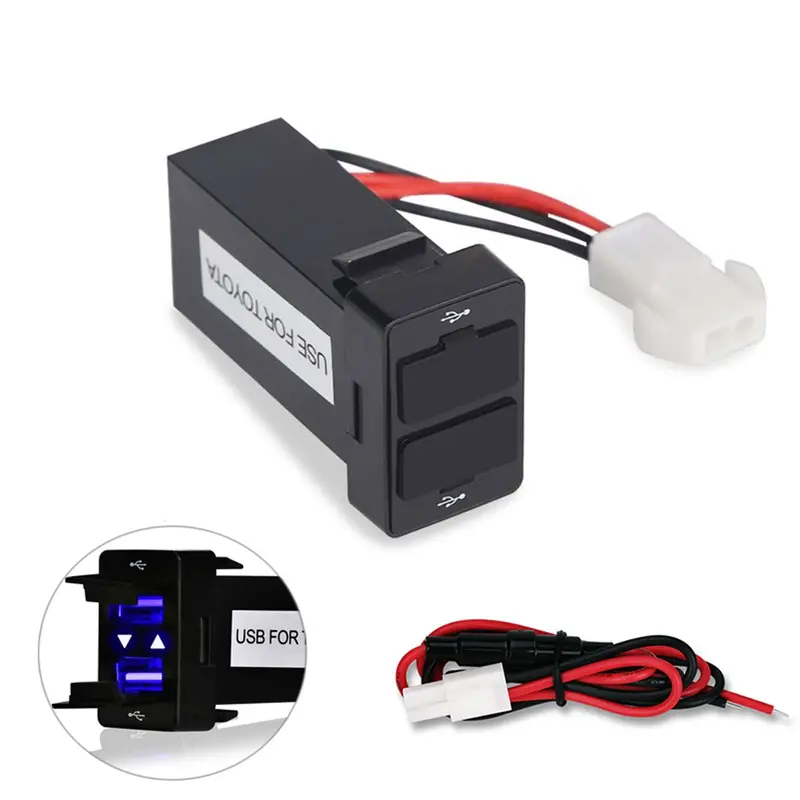 Toyota Vigo In-Dash Dual Usb Socket Oem Quality For Car Dashboard 2