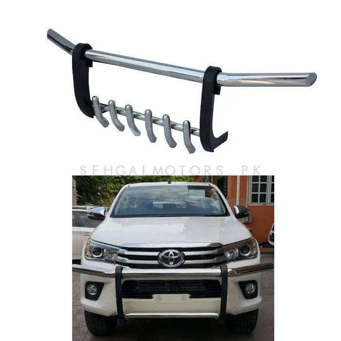 Toyota Vigo Revo Stainless Steel Front Bull Bar 2016 - 2021 1