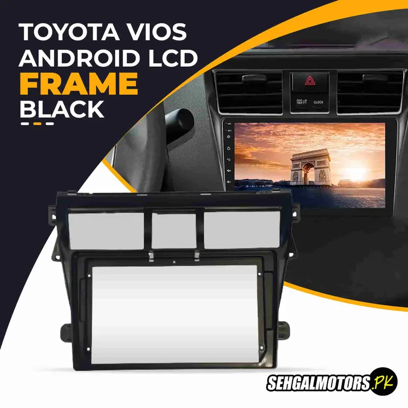 Toyota Vios Android Lcd Frame With Grip Black 9 Inches 2023-2025 1