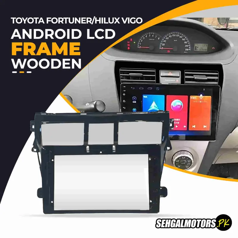 Toyota Vios Android Lcd Frame With Grip Uv Black 9 Inches 2023-2025 1