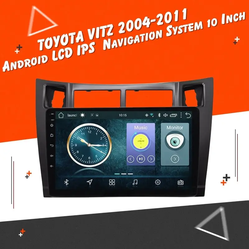 Toyota Vitz Android Lcd Black 9 Inches - Model 2004-2011 1
