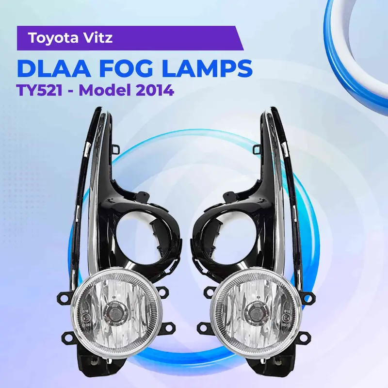 Toyota Vitz Dlaa Fog Lamps Ty521 - Model 2014 -2022 - Yaris Fog Lights 1