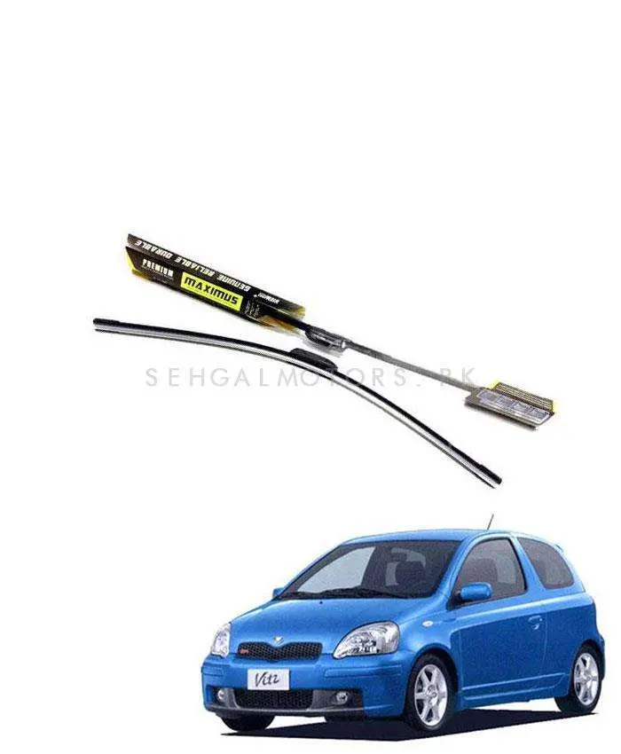 Toyota Vitz Maximus Premium Silicone Wiper Blades - Model 1998 - 2004 1
