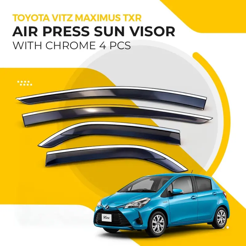 Toyota Vitz Maximus Txr Air Press Sun Visor With Chrome 2014 - 2026 1