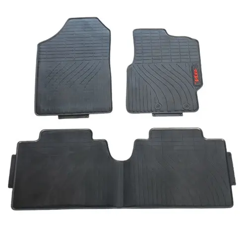 Toyota Vitz Pvc Rubber Floor Mat Black 2010 - 2017 - Foot Mat For Car 1