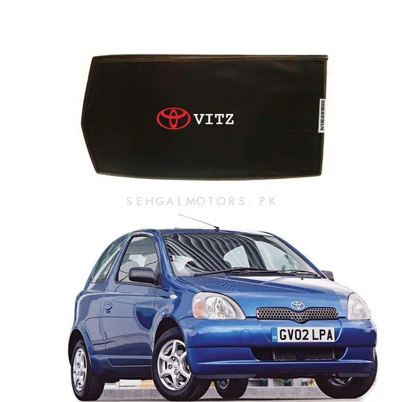 Toyota Vitz Side Sunshade With Logo - Model 1998-2004 - Sun Shade | Parda 1