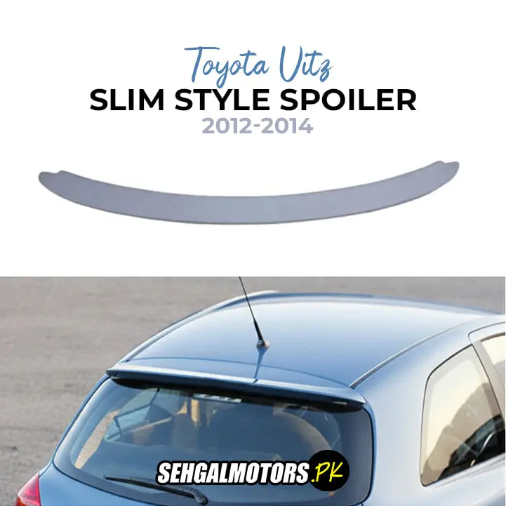 Toyota Vitz Slim Style Spoiler - Model 2012-2014 - Trunk Spoiler | Baggage Spoiler Decorative Cover 1