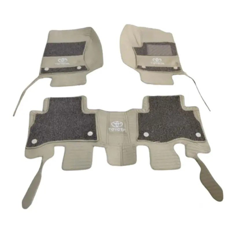 Toyota Yaris 10D Floor Mat Beige With Beige Grass 3Pcs Model 2020-2021 1
