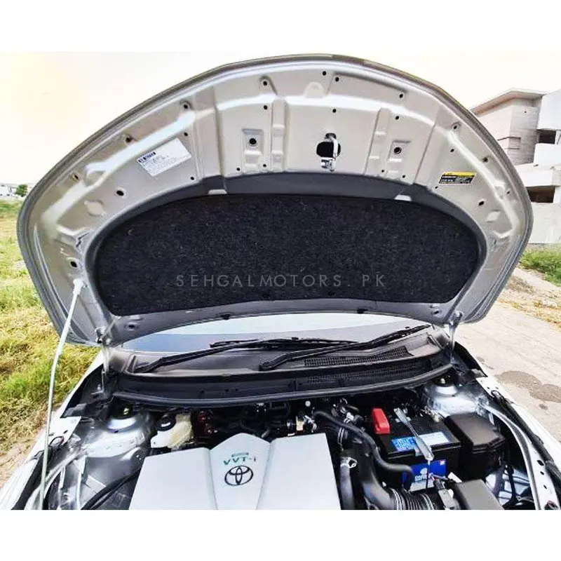 Toyota Yaris 2D Black Bonnet Liner Cover - Model 2020-2021 - Protector Lid Garnish Bonnet Namda 2