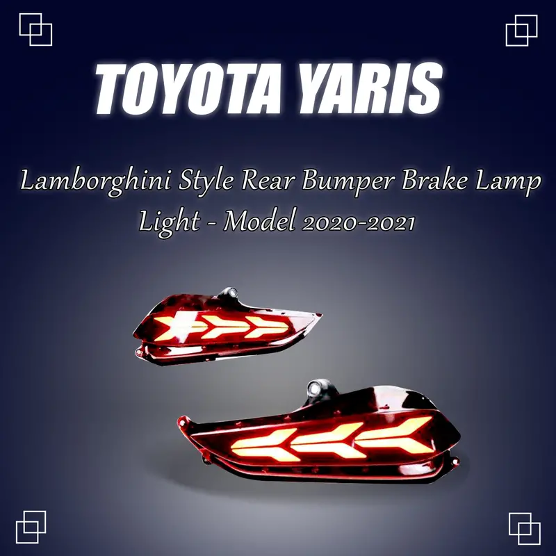 Toyota Yaris Back Bumper Third Brake Lamp Audi Style 2020-2021 - - (Bl-57) 1