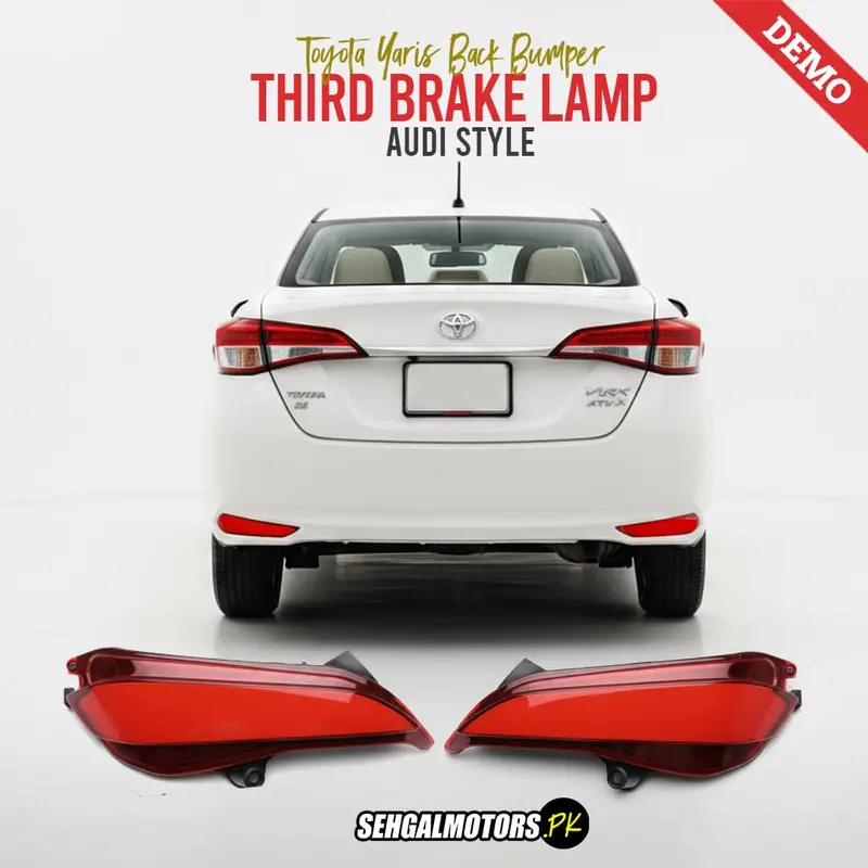 Toyota Yaris Back Bumper Third Brake Lamp Audi Style 2022-2024 - - (Bl-59) 1