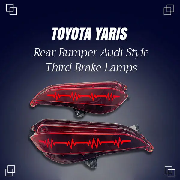 Toyota Yaris Back Bumper Third Brake Lamp Audi Style (Bl-64) - Model 2022-2024 1