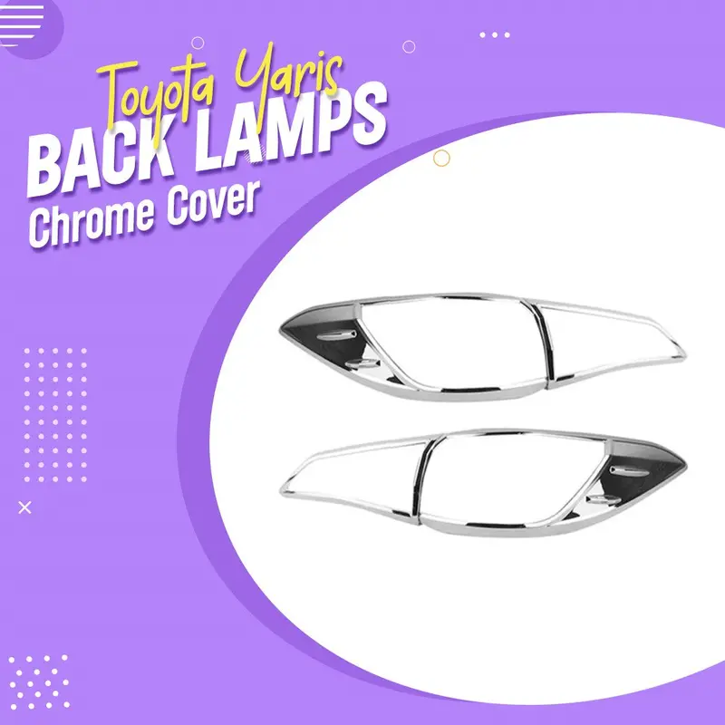 Toyota Yaris Back Lamps Chrome Cover - Model 2020-2021 1