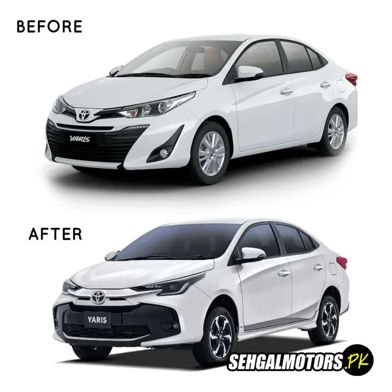 Toyota Yaris Complete Conversion Face Uplift 2020-2024 - From Old Model To New Model - Genuine 1
