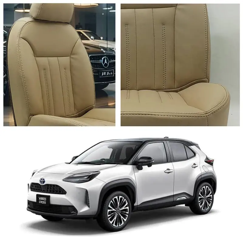 Toyota Yaris Cross Audi Design Beige Seat Covers 2025 - 2026 1