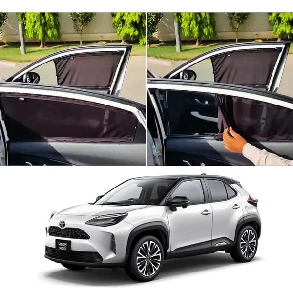 Toyota Yaris Cross Custom Fit Retractable Curtains 2025 - 2026 - Sunshades - Parda 1