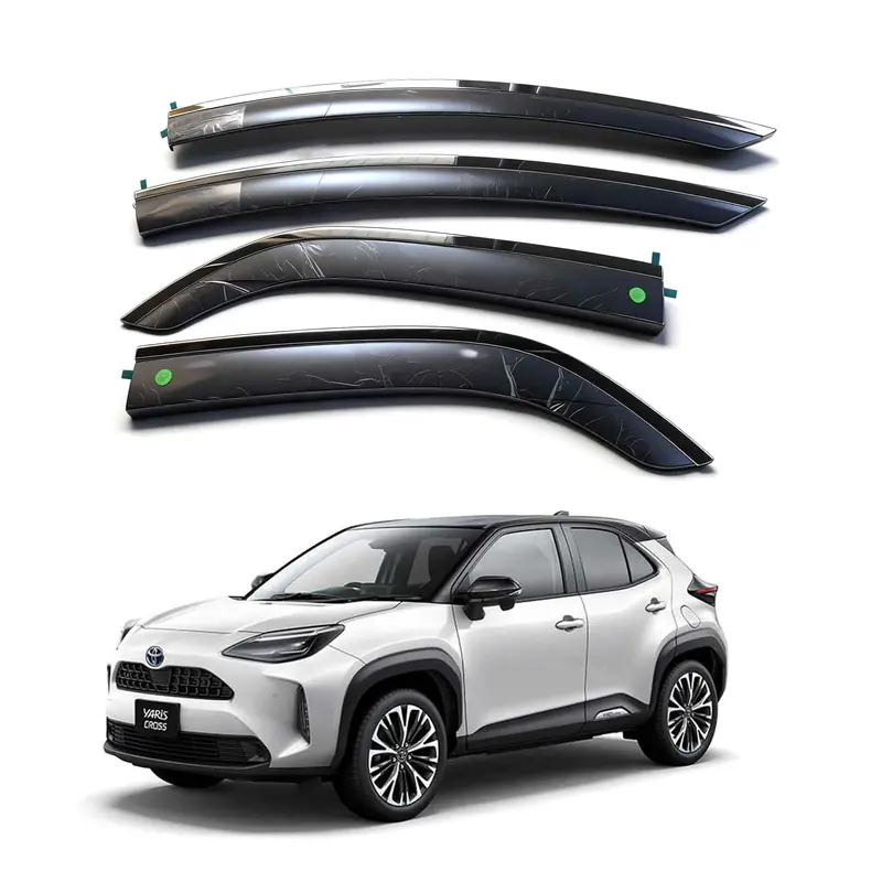 Toyota Yaris Cross Maximus Txr Air Press Sun Visor With Chrome - 4 Pcs 2